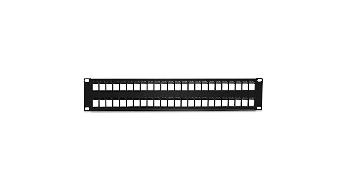 TRENDnet 48-Port Keystone Patch Panel 2U Rackmount for High-Speed Networks