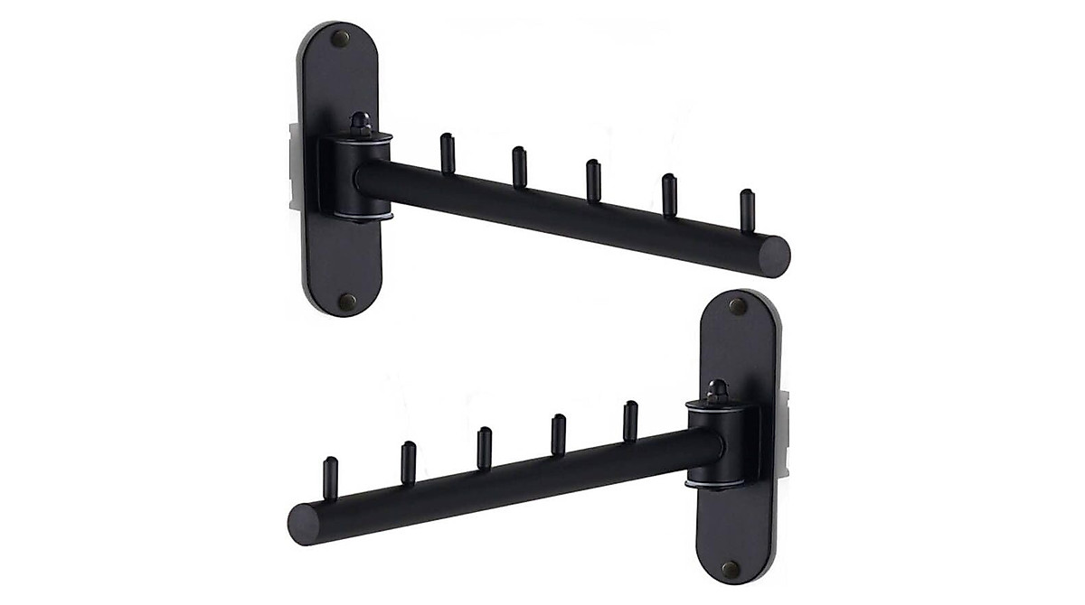 Space Saving Clothes Hanger Rack - Wall Mounted 2 Pack