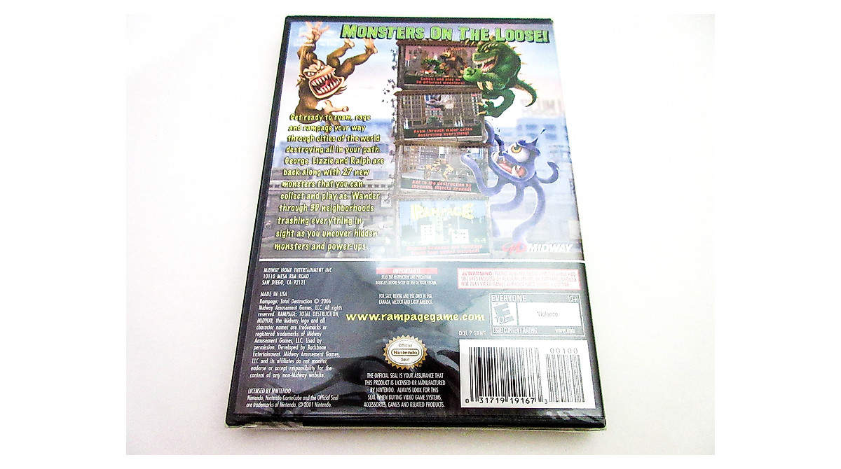 Rampage Total Destruction GameCube - Destroy Cities and Monsters