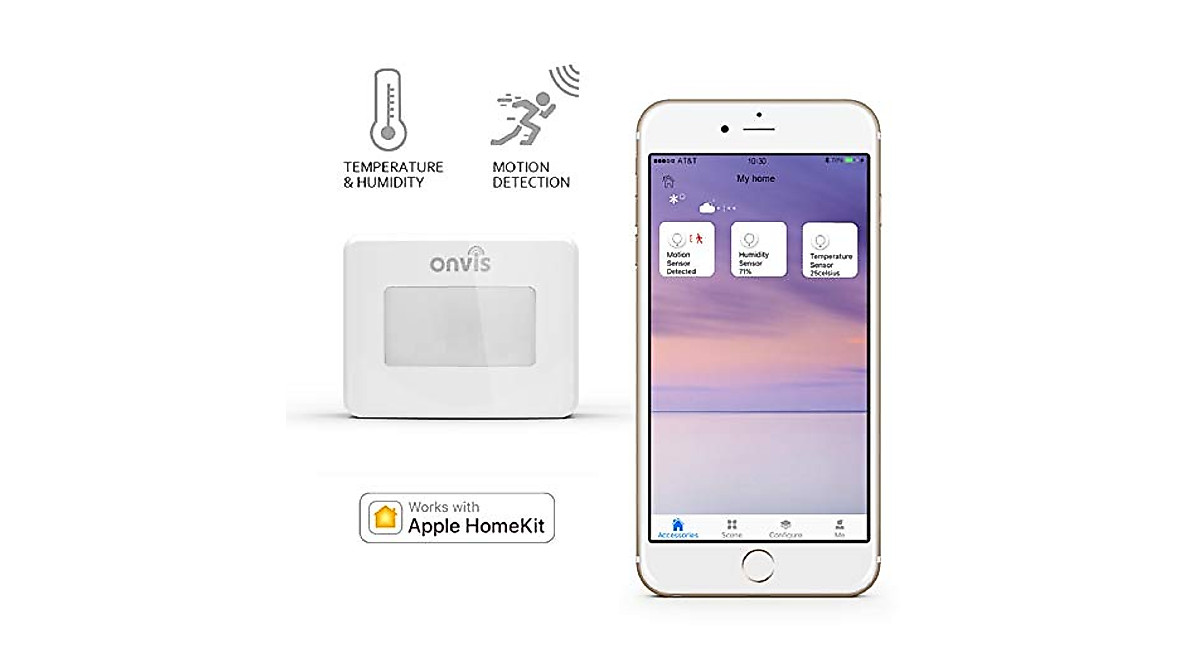 Onvis Smart Homekit Motion Sensor with Humidity & Temp Monitoring