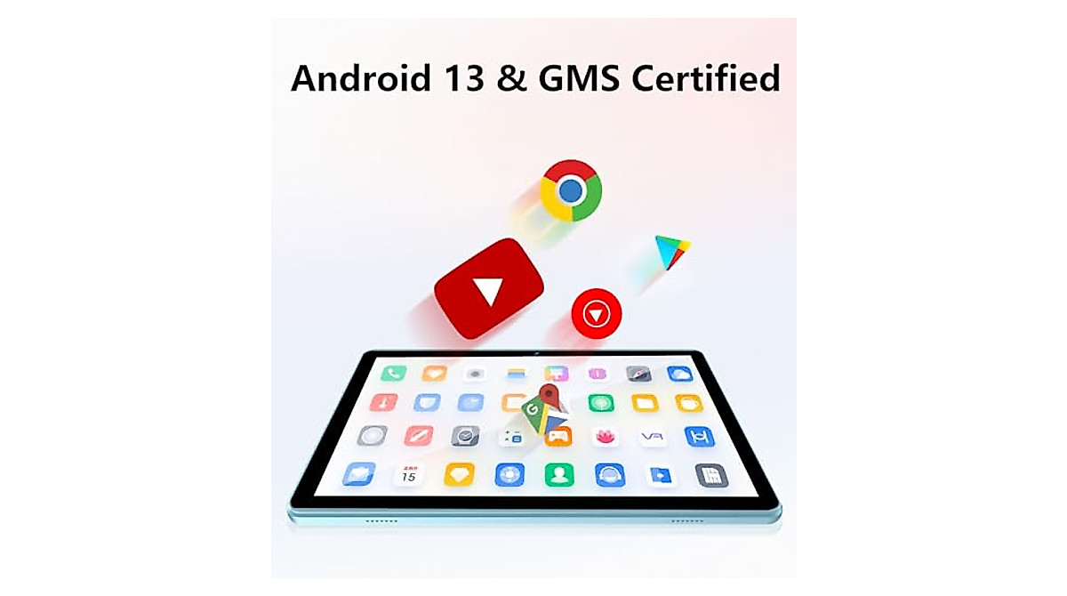 ECOPAD 10.1 Inch Android 13 Tablet - Fast, Expandable & Vibrant Display