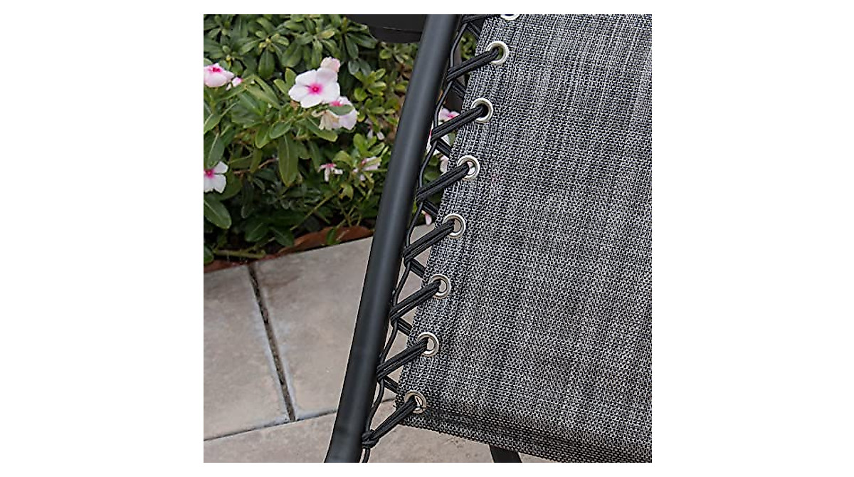 BELLEZE Zero Gravity Chairs Set of 2 - Comfortable Outdoor Recliners