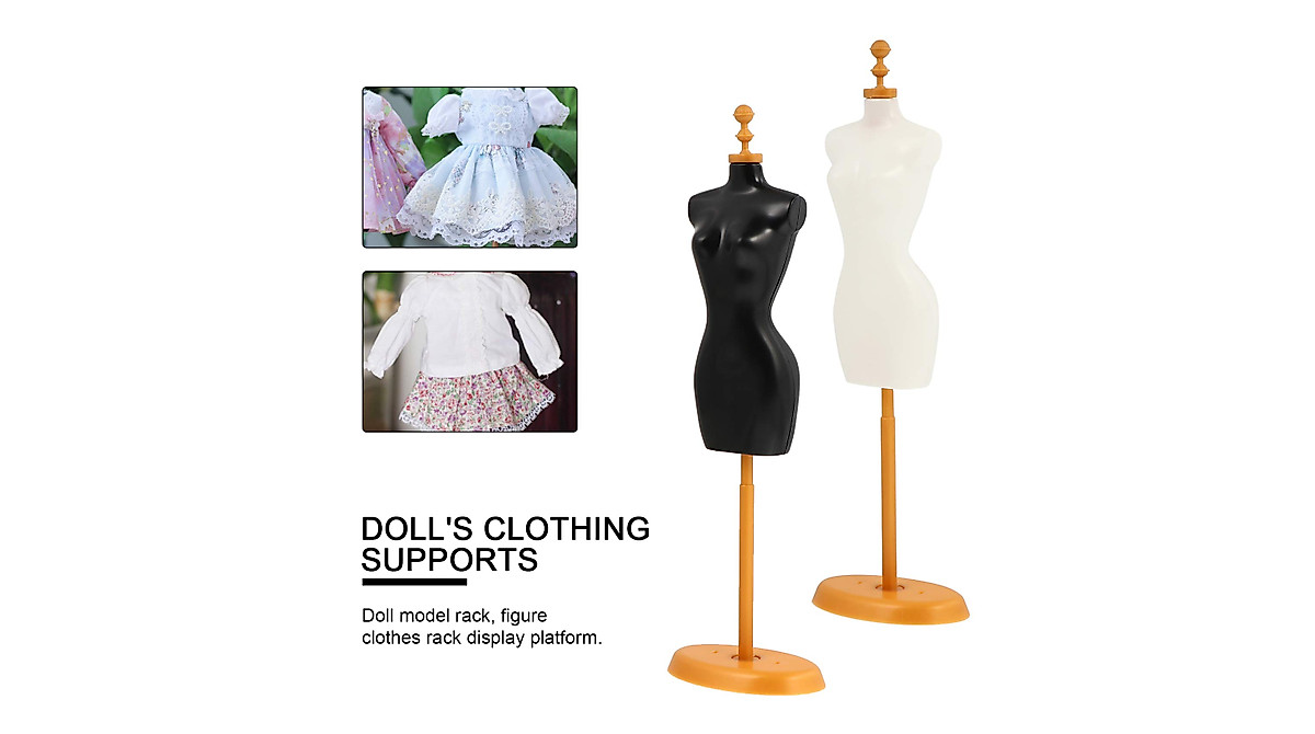 EXCEART 4pcs Doll Dress Form Display Stands