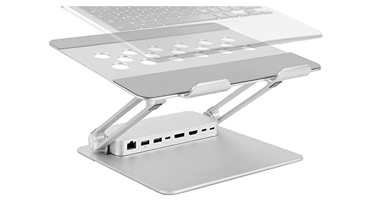 VIVO Adjustable Laptop Riser & Docking Station | Ergonomic & High-Speed ...