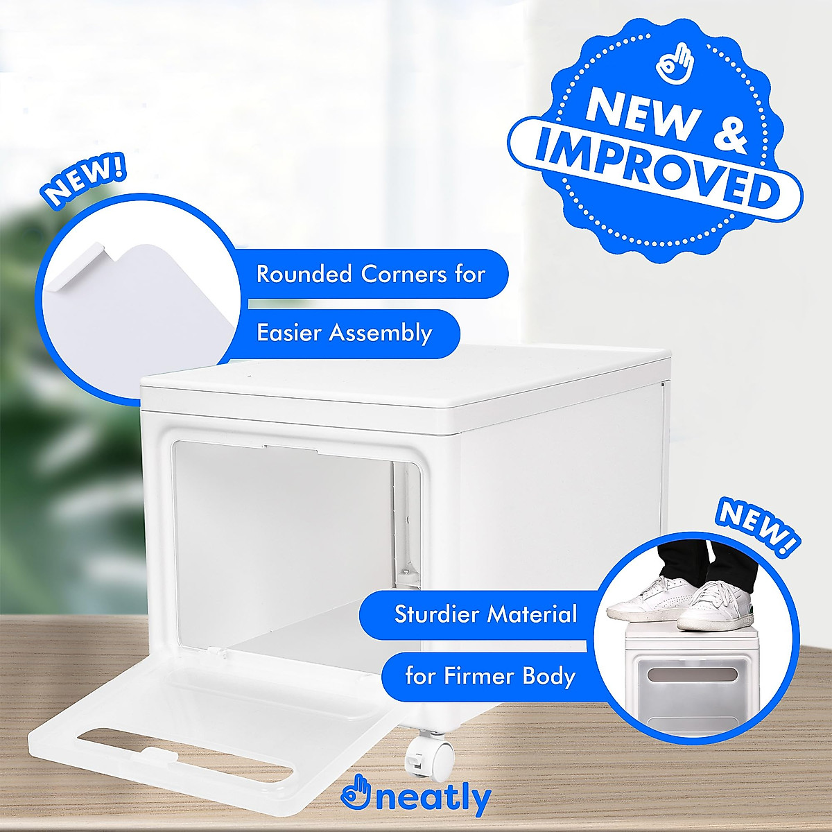 Stackable Plastic Storage Bin Drawers - Maximize Space