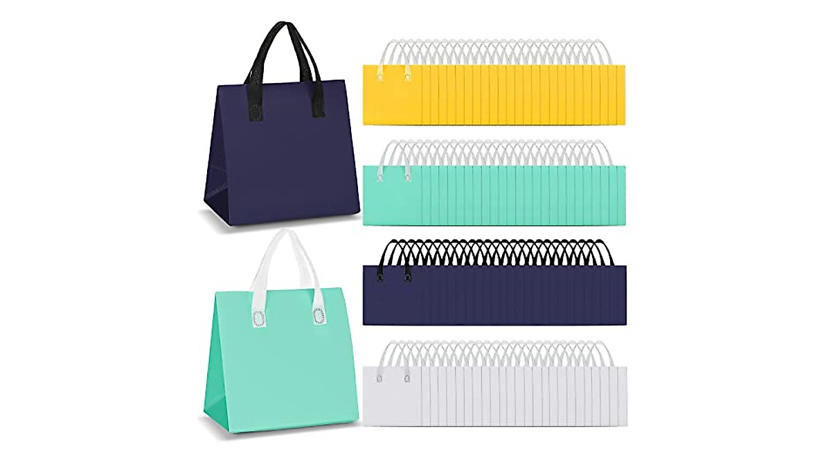 Kacctyen 100 Pcs Insulated Take Out Bags, 9.5" X 6" X 9.5