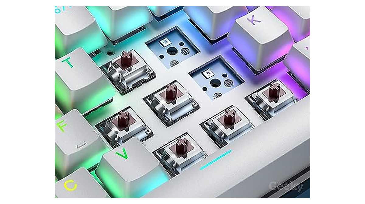 Geeky GK65: Hot Swappable Mechanical Gaming Keyboard