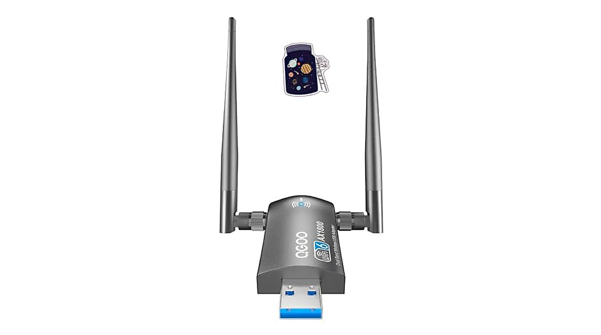 QGOO USB WiFi 6 Adapter - Fast Dual Band 1200 Mbps for Windows