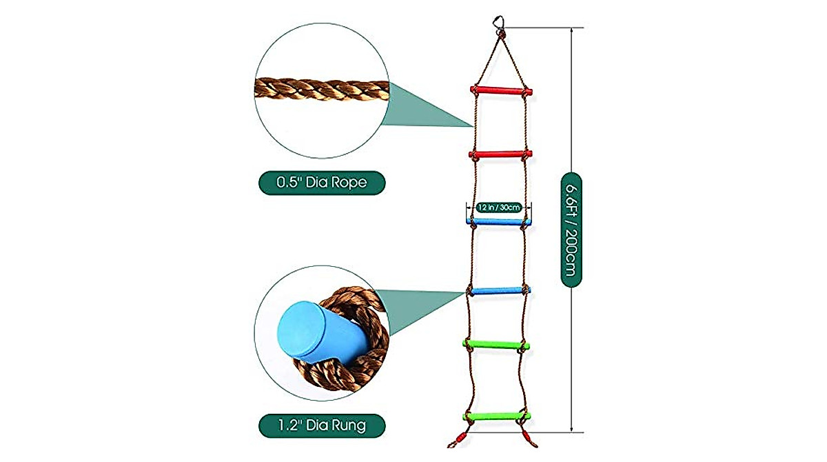 Climbing Rope Swing Set - Durable Outdoor Fun for Kids