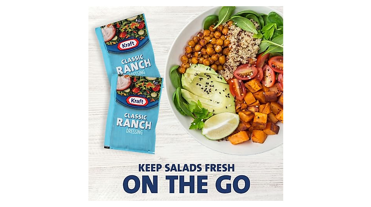Kraft Ranch Salad Dressing Packets - 60 Single Serve Packets ...