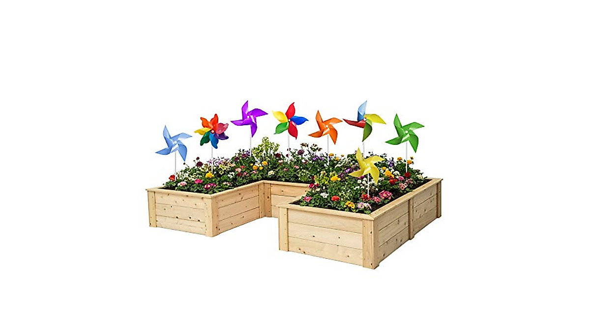 Tsocent 50 Pcs Colorful Pinwheels for Kids & Garden Decor