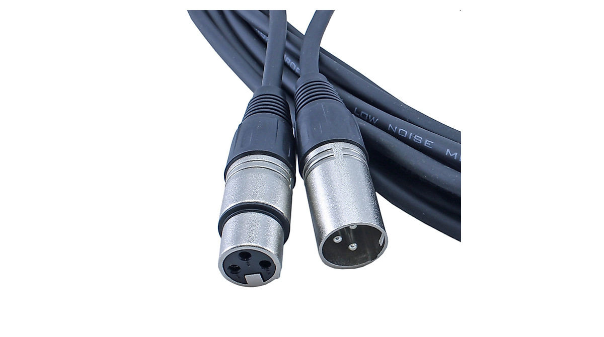 MCSPROAUDIO 2 Pack XLR Microphone Cables - 50ft