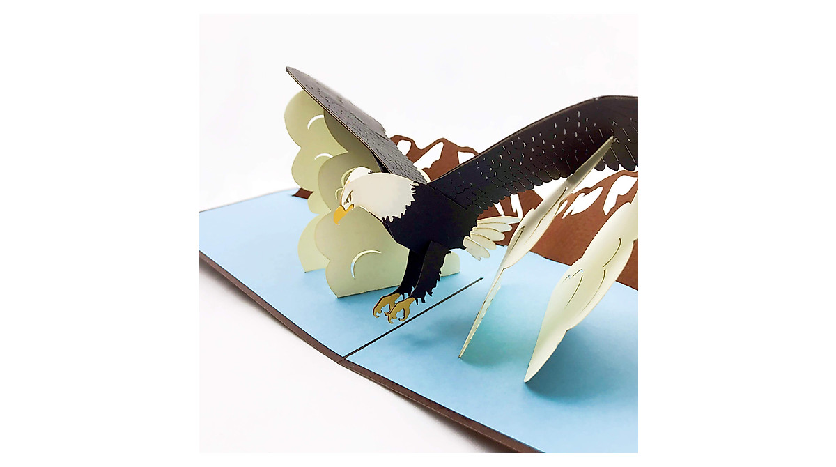 Liif Eagle Flying Father's Day Pop Up Card