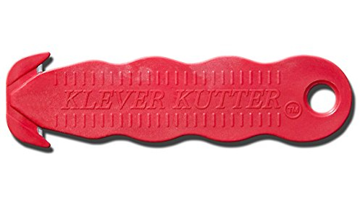 Klever Kutter Box Safety Cutter: Red, Safe & Efficient
