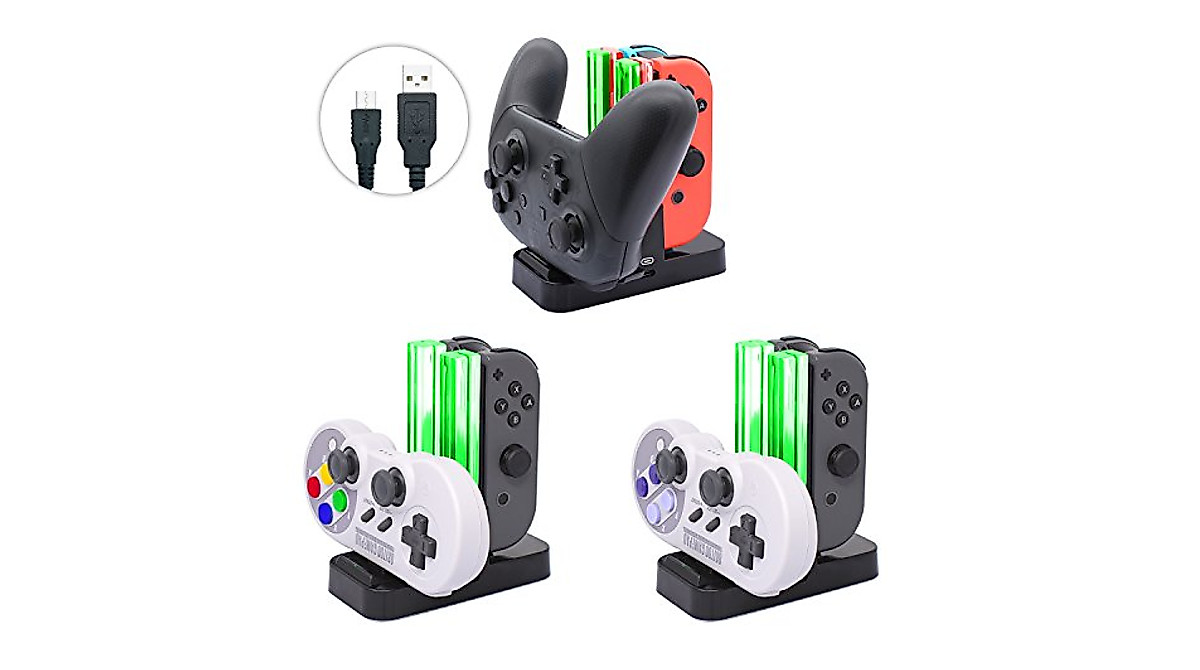 FastSnail USB Charger for Nintendo Switch Controllers