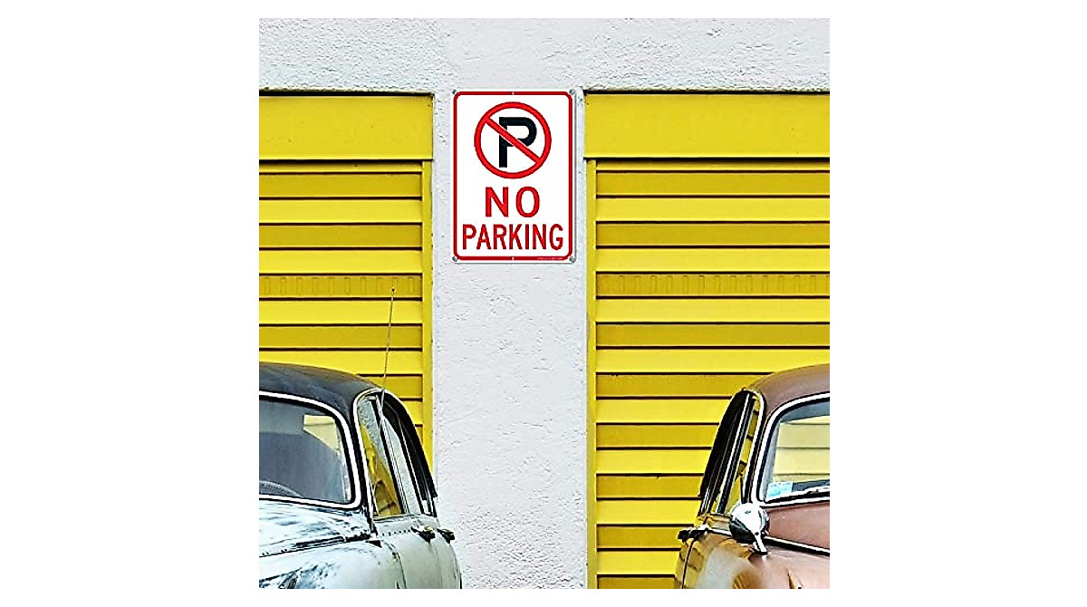 Durable No Parking Sign - Reflective Aluminum 14x10