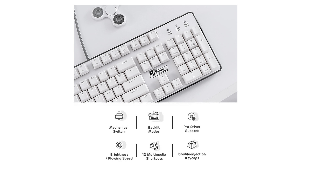RK Royal Kludge RK920 Mechanical Gaming Keyboard with Rainbow Backlit