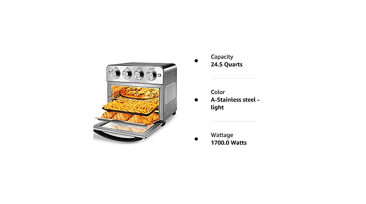 Geek Chef 24QT Air Fryer Toaster Oven Combo - Large Capacity ...