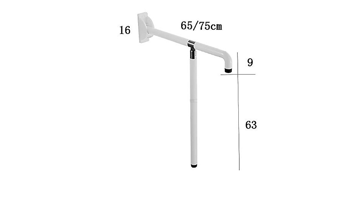 CRODY Folding Handicap Grab Bars - Space-Saving Bathroom Support