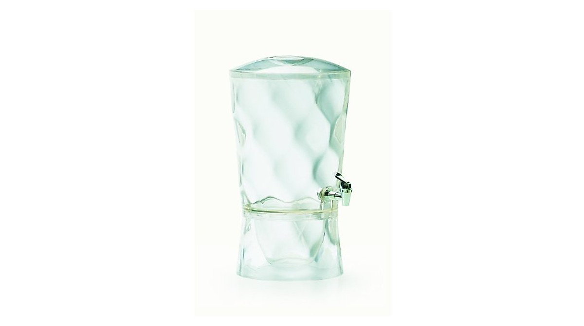 CreativeWare Clear Sculptured Beverage Dispenser - 3 Gallon Stylish ...