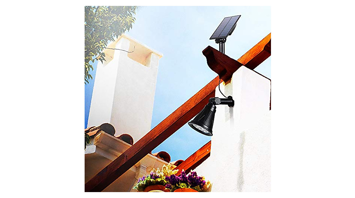 T-Sun Color Changing Solar Spotlights - 2 Pack for Outdoor Decor