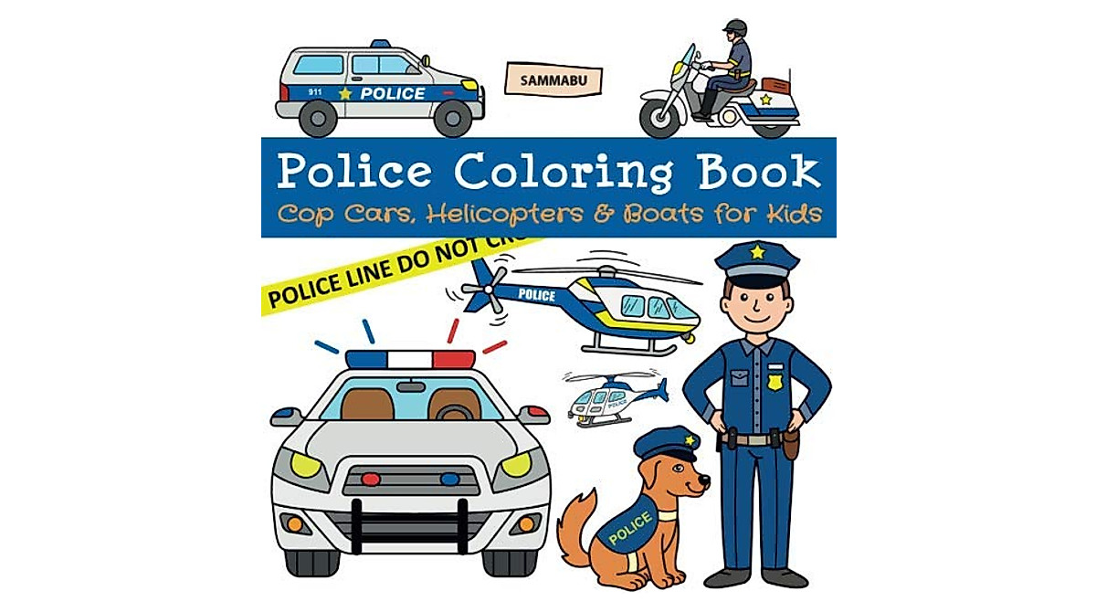 Police Coloring Book for Kids - Fun Cop Cars & More
