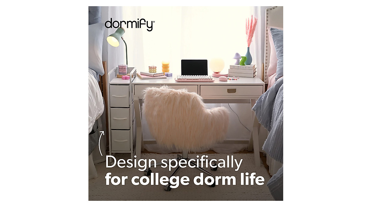 Dormify Narrow 3-Drawer Cart: Ideal for Small Spaces