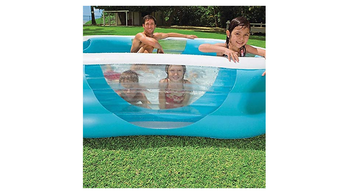 INTEX Beach Wave Inflatable Pool – Large 90x90 ft Family Pool