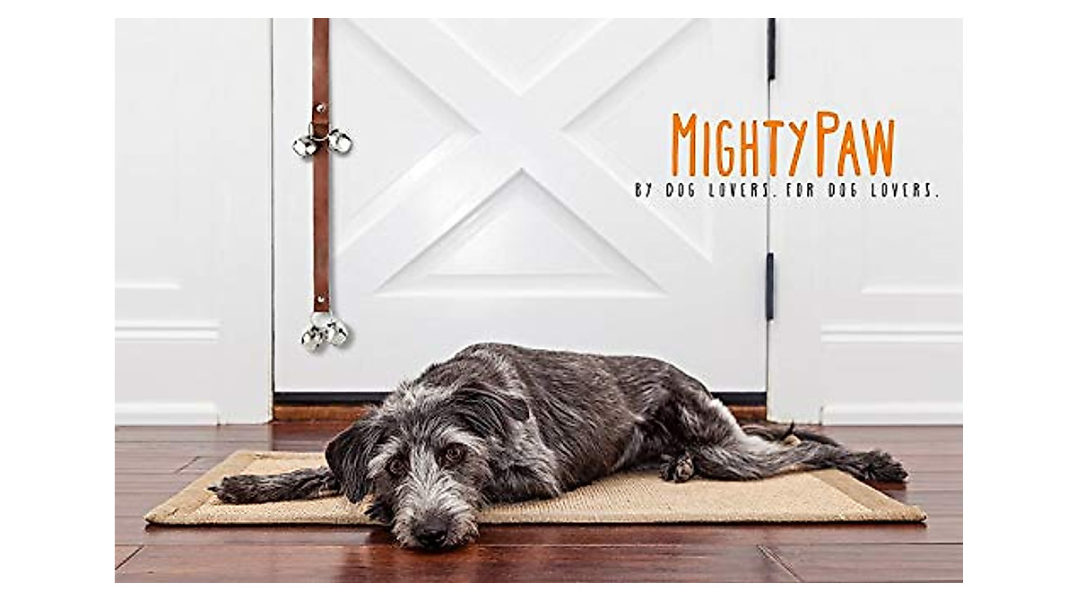 Mighty Paw Leather Tinkle Bells for House Training - Durable & Soft Leather