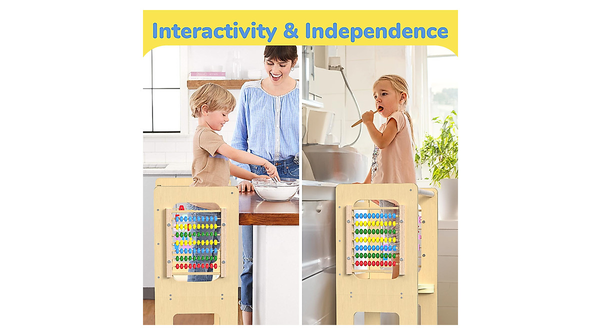 Foldable Toddler Kitchen Stool - Safe & Fun Learning Tower