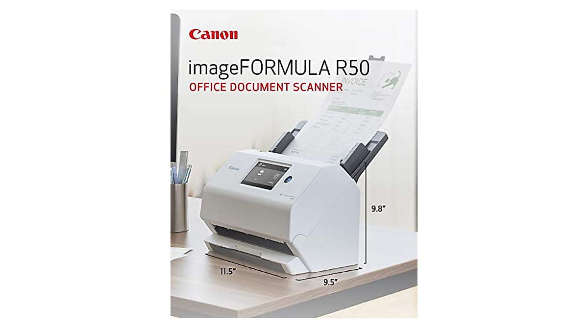 Canon imageFORMULA R50 Business Scanner: Wi-Fi, PC/Mac, Duplex