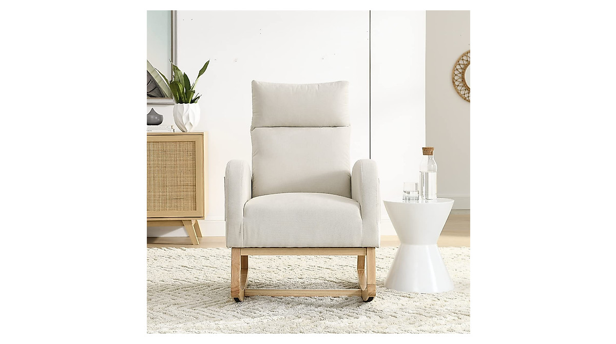 Fabric Rocking Chair for Stylish Comfort