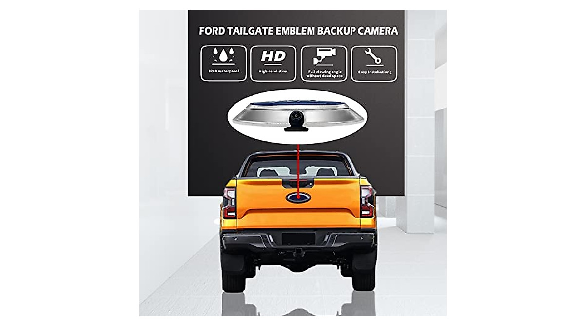 SPTCRCP Backup Rear Camera for Ford F-Series 2004-2016 | HD Night Vision