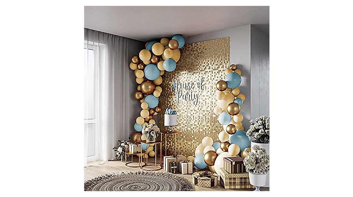 Gold Shimmer Wall Backdrop for Stunning Events