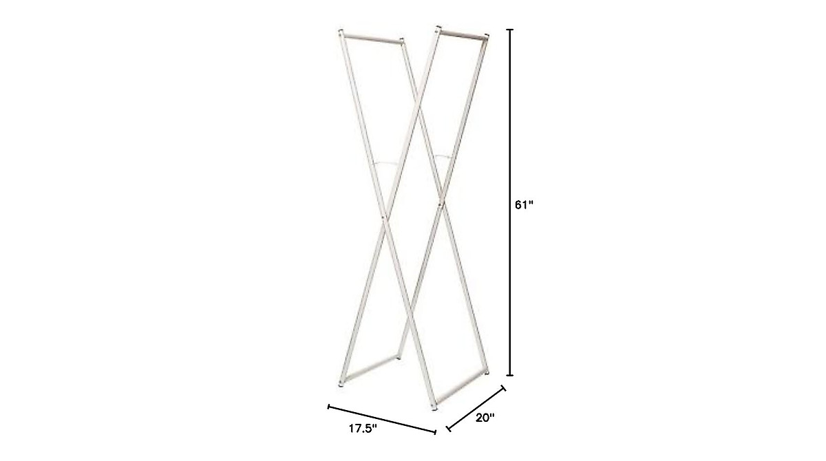 Folding Garment Rack - Space-Saving, Durable Clothes Organizer