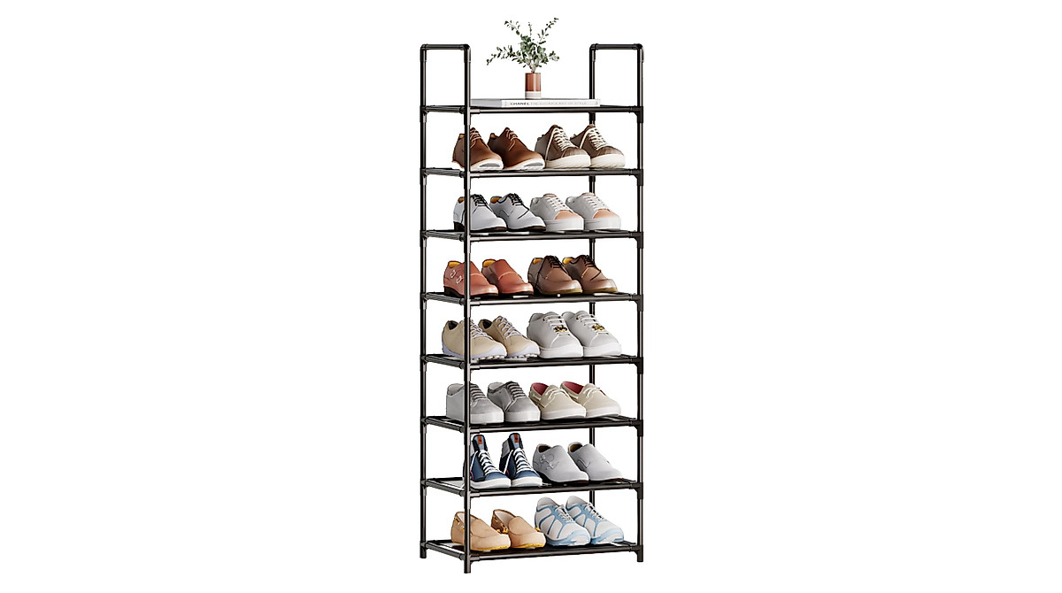 MUAHRCE 8-Tier Tall Shoe Rack for Closet & Entryway