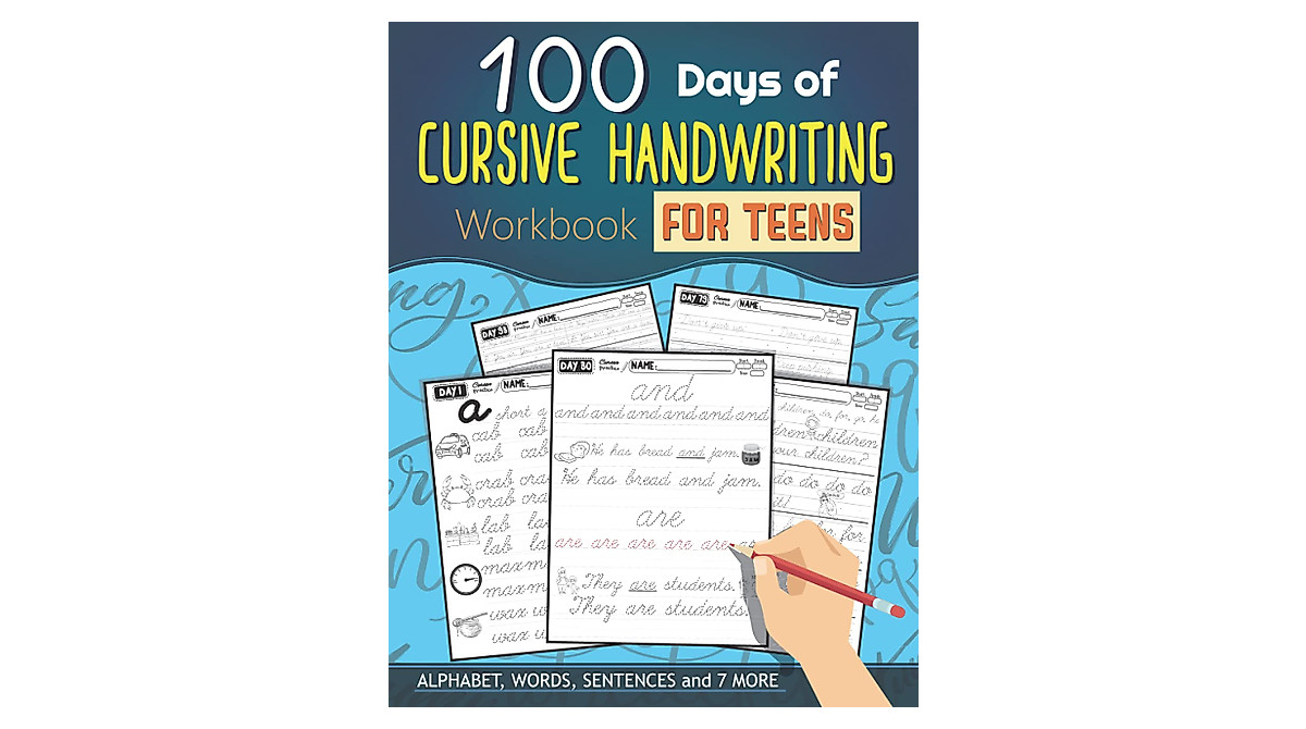 100 Days of Cursive Handwriting Workbook for Teens