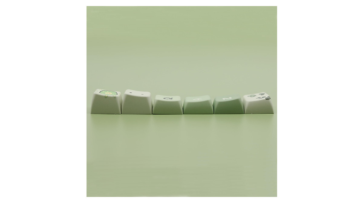 Cmokifuly Green Frog Keycaps – Custom PBT 148 Keys
