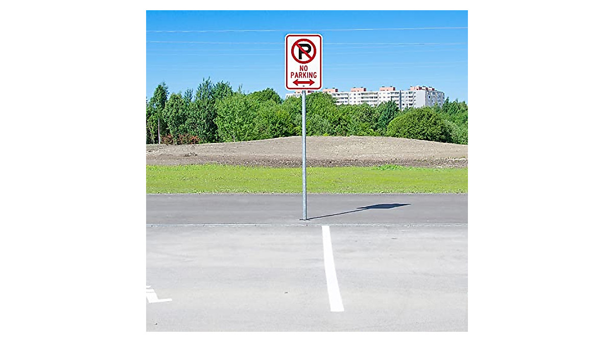 Durable SmartSign No Parking Sign - 2 Pack of 18 x 12