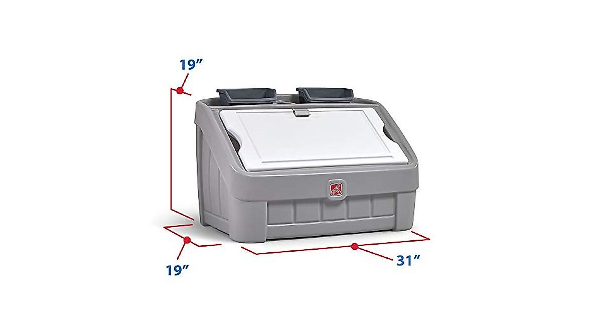 Step2 2-in-1 Toy Box: Fun Storage & Art Space