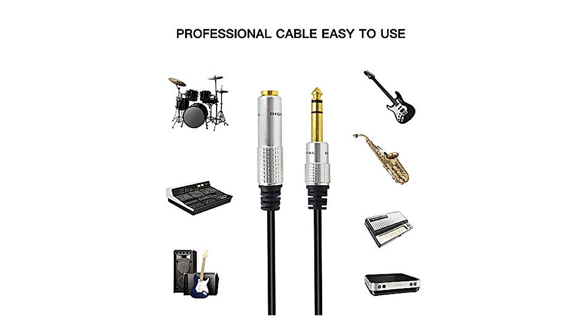 Poyiccot 1/4 Inch Extension Cable - Premium Audio Connection
