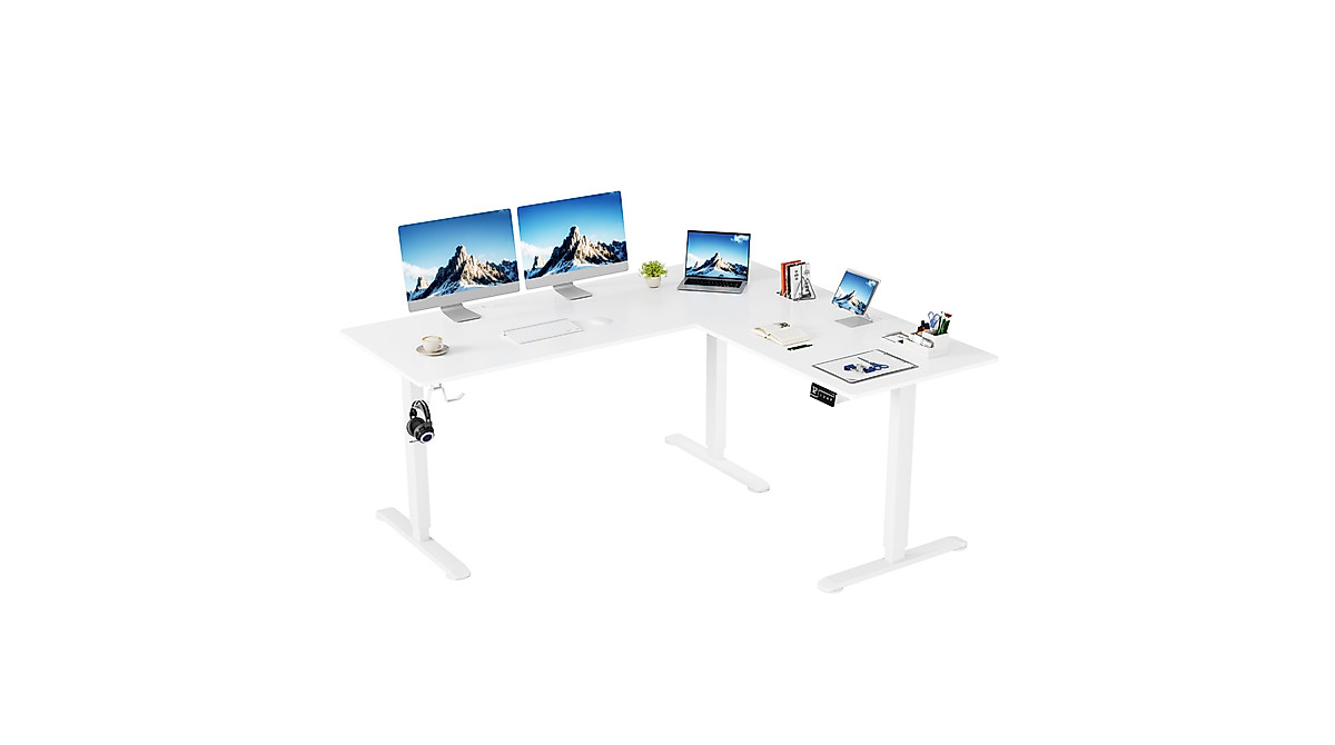 Shahoo L-Shaped Electric Height Adjustable Desk