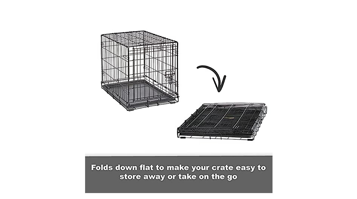Secure Folding Metal Dog Crate for Small Dogs | New World Pet Products