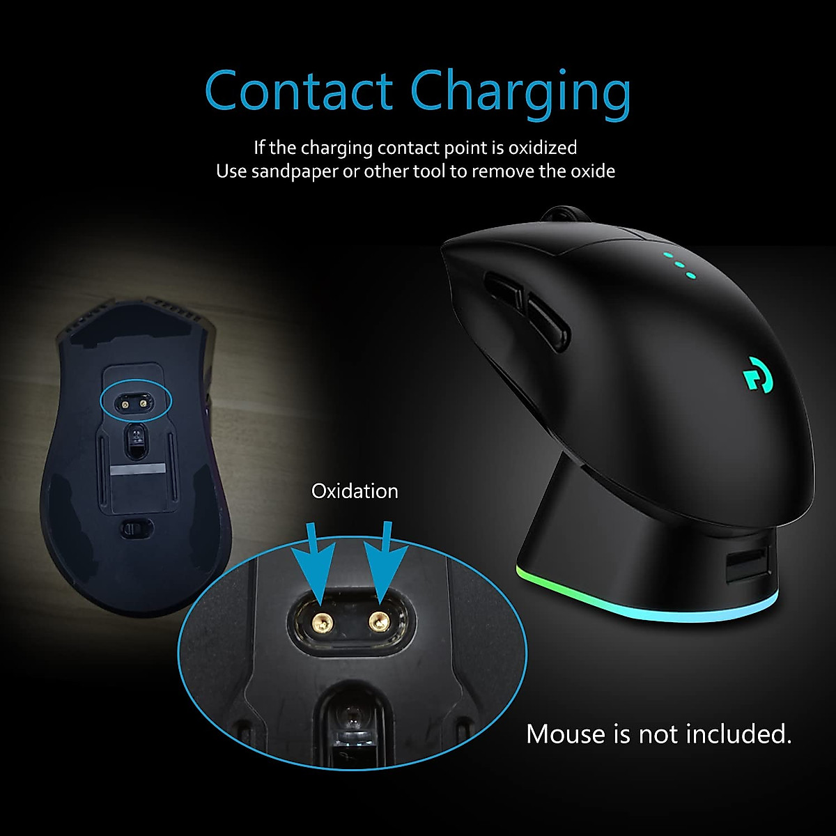 Premium Metal Charging Dock for Logitech Gaming Mice