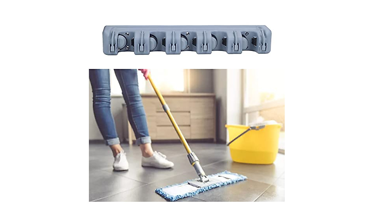 Space-Saving Wall Mounted Broom Rack | Easy Install