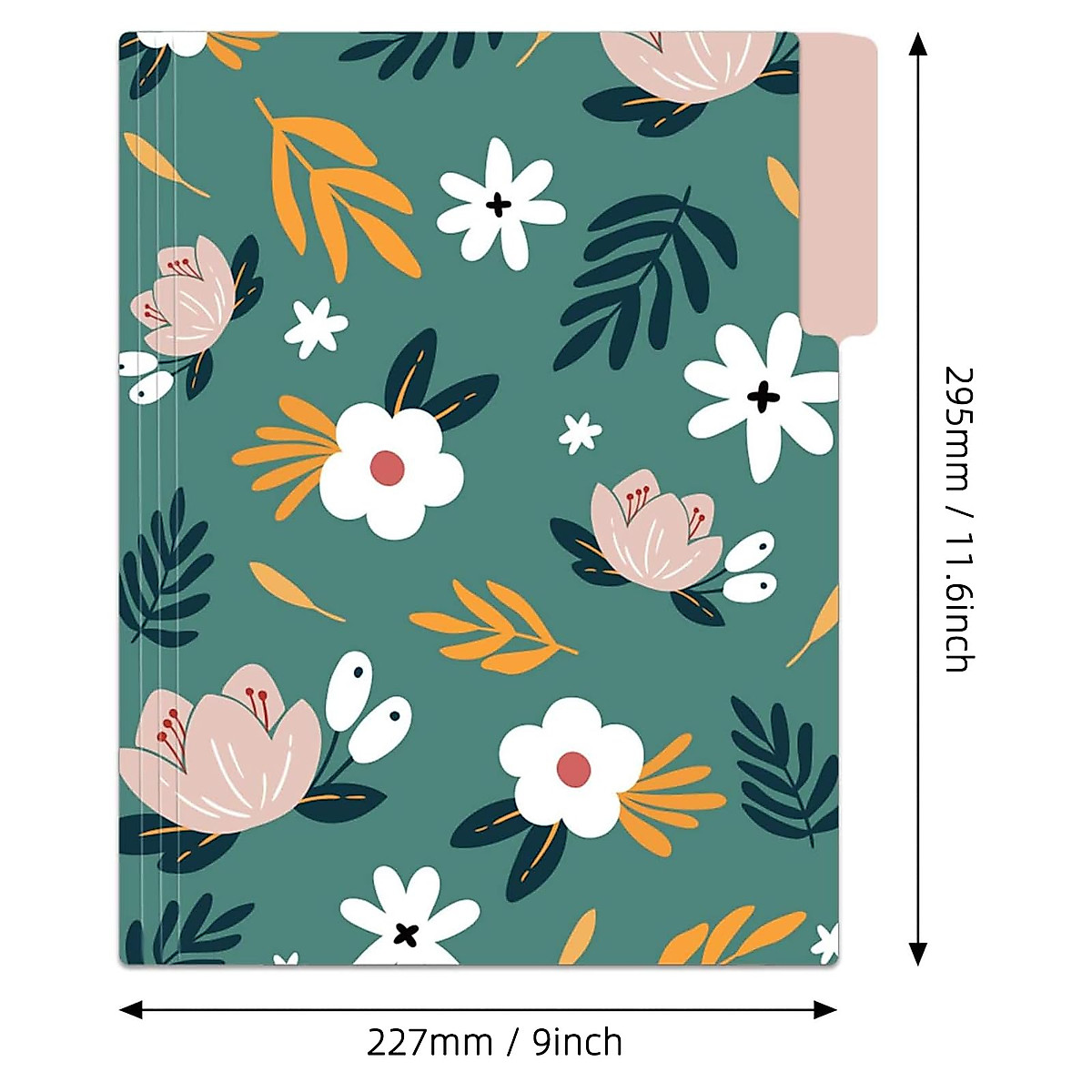 EOOUT 18 Pack Floral File Folders - Stylish Document Organizer