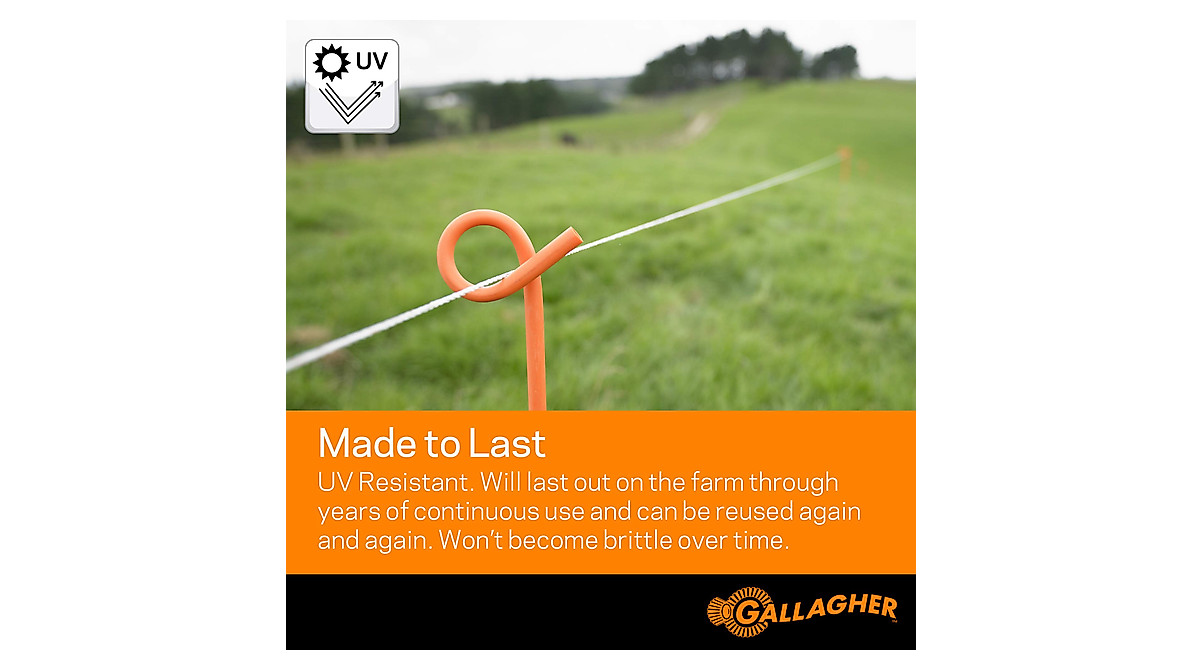 Gallagher Electric Fence Poly Wire | Bonus 1640 FT | UV & Rust Resistant