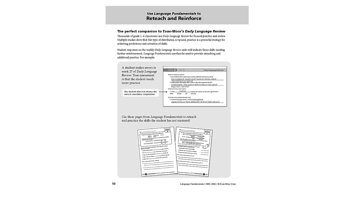 Evan-Moor Language Fundamentals Grade 5 – Grammar & Vocabulary Workbook