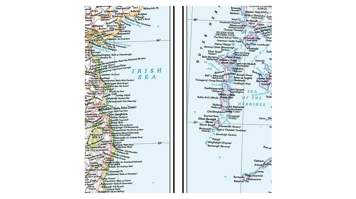 Compact National Geographic United States Physical Map