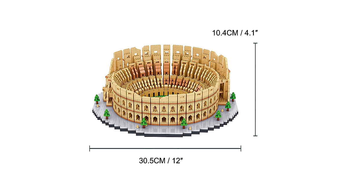 TzFioy Rome Colosseum Building Blocks Set - 5594 Pcs
